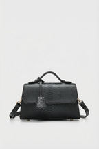 Windsor Structured Mini Satchel - Black