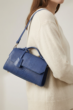 Windsor Structured Mini Satchel - Blue