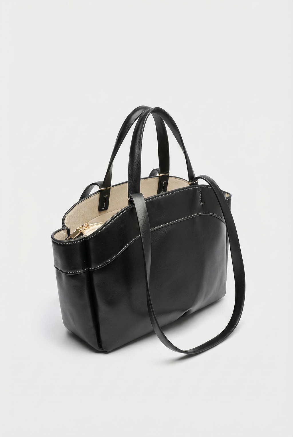 Hampton Canvas & Leather Weekender Tote - Black