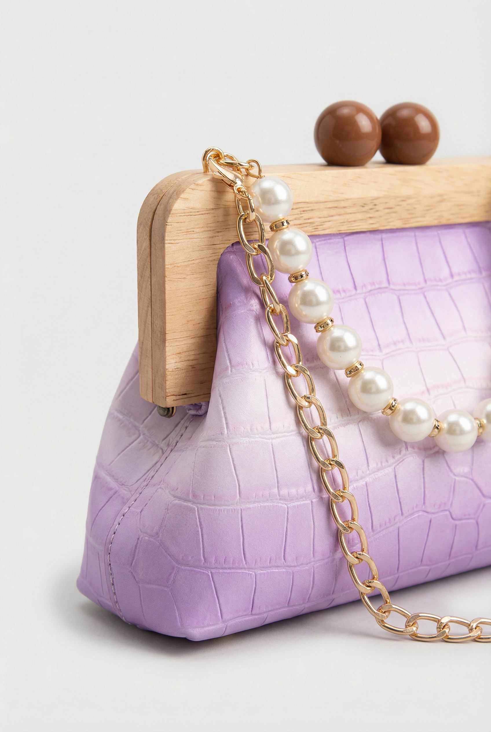Florence Vintage Pearl Bag - Purple
