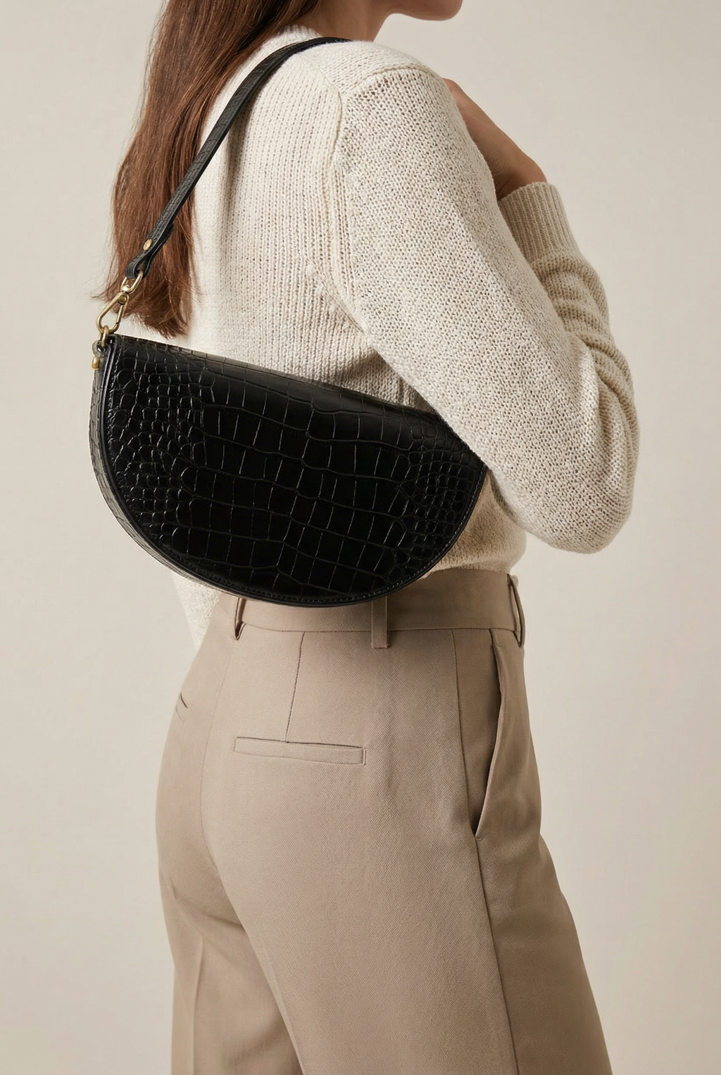 Kensington Saddle Bag - Black