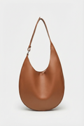 Luna Crescent Shoulder Bag - Brown