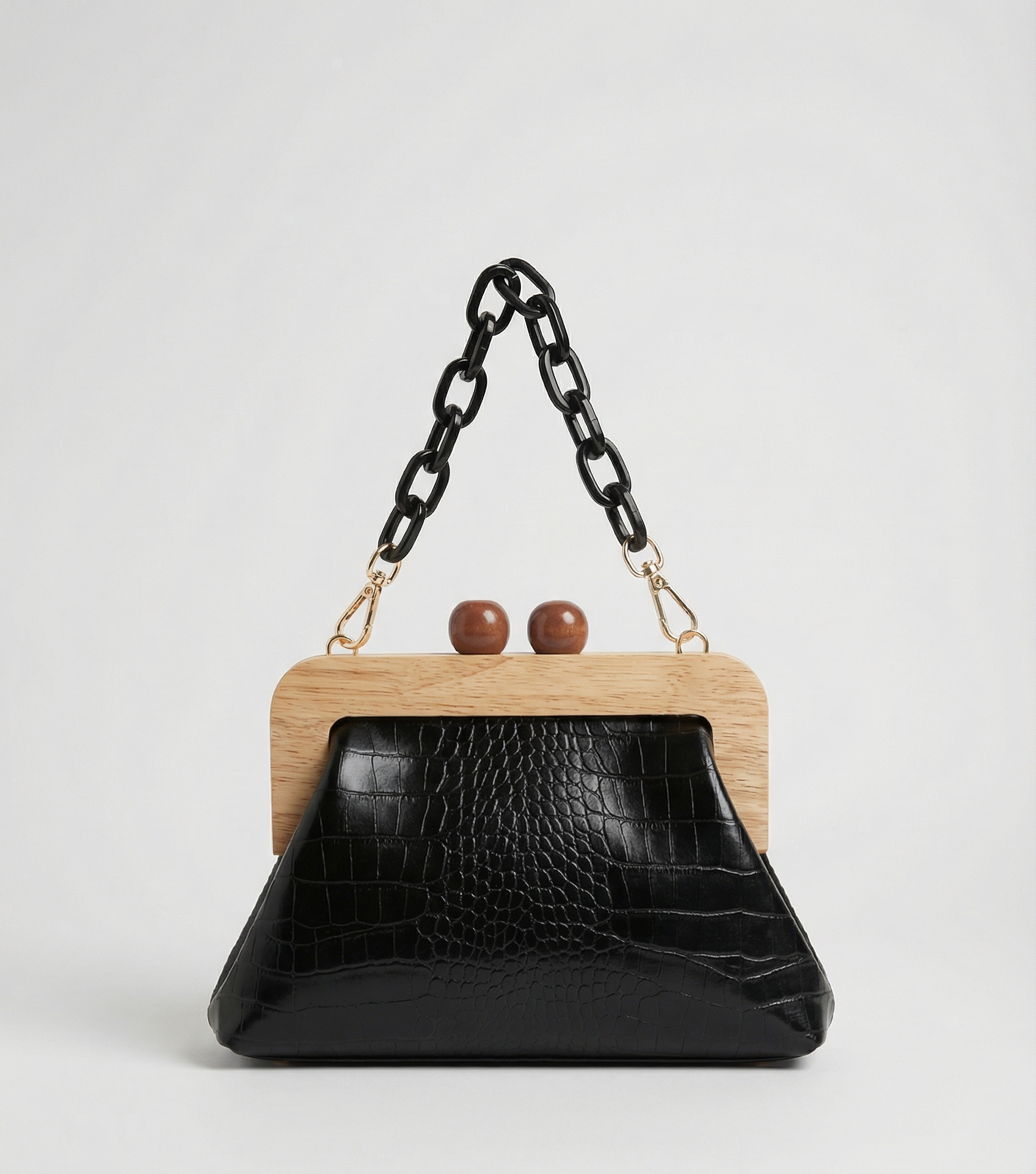 Florence Vintage Pearl Bag - Black