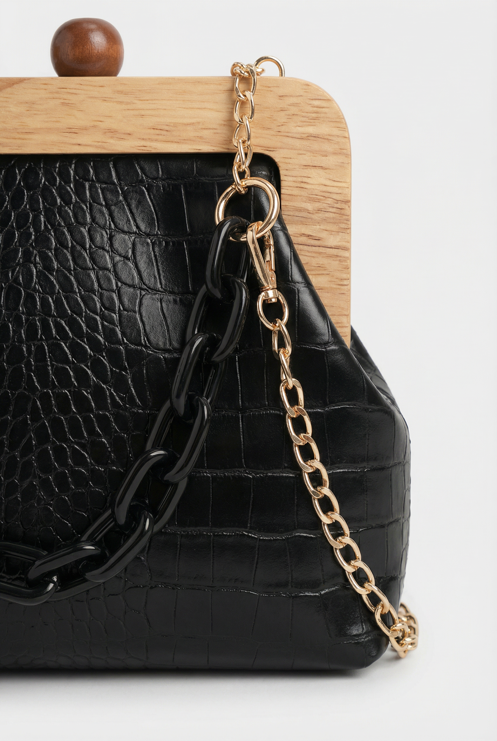 Florence Vintage Pearl Bag - Black