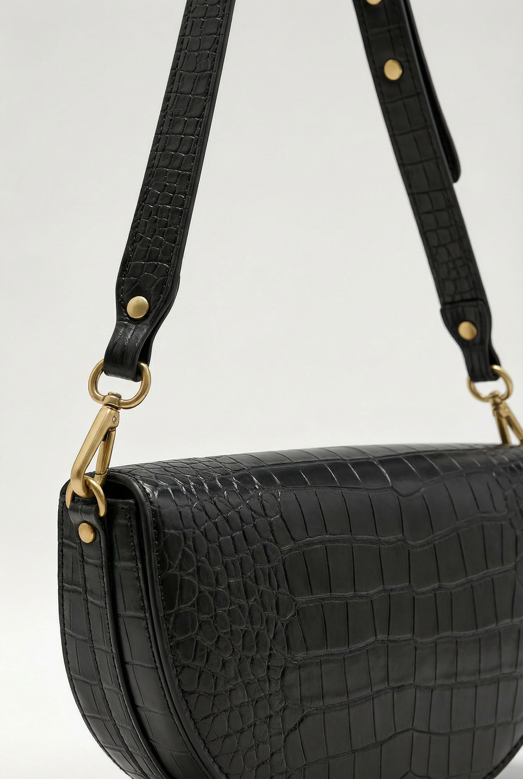 Kensington Saddle Bag - Black