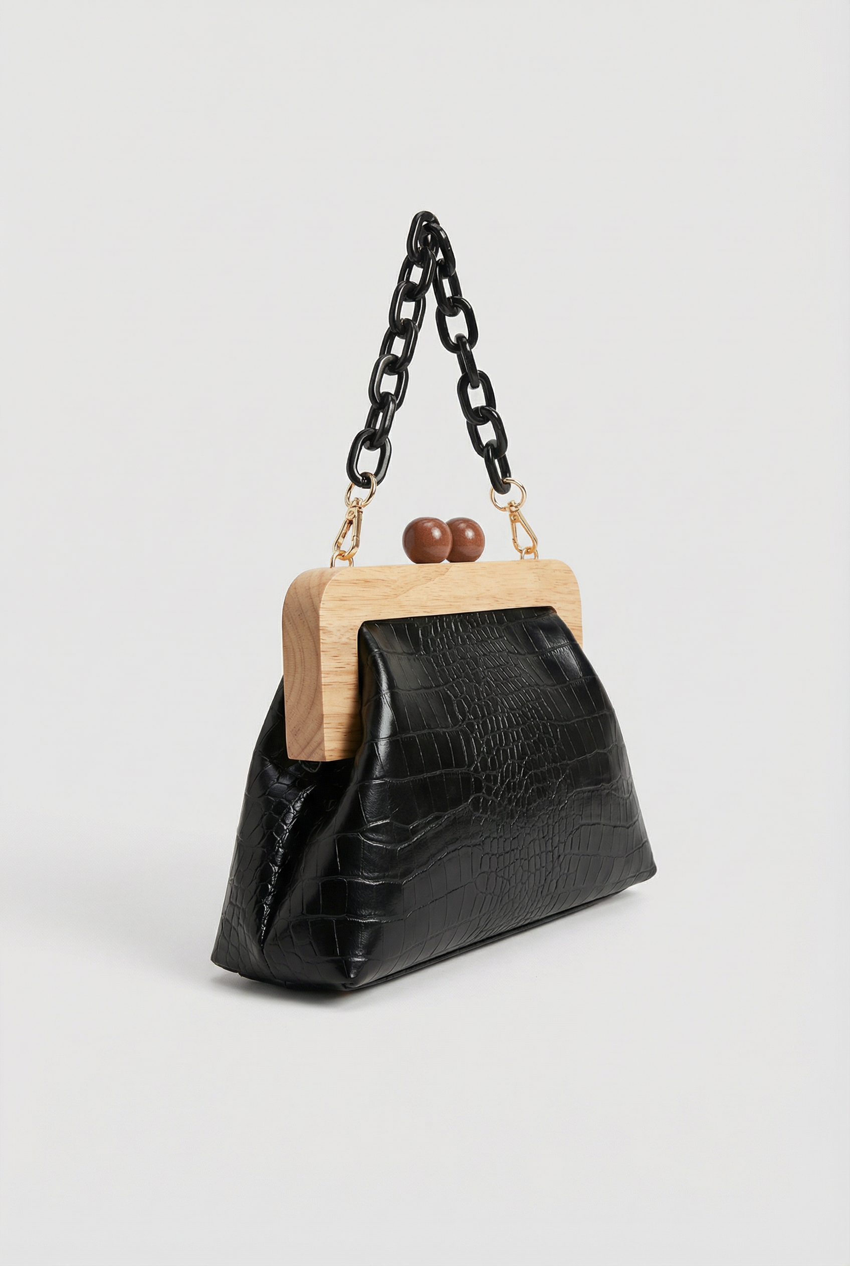 Florence Vintage Pearl Bag - Black