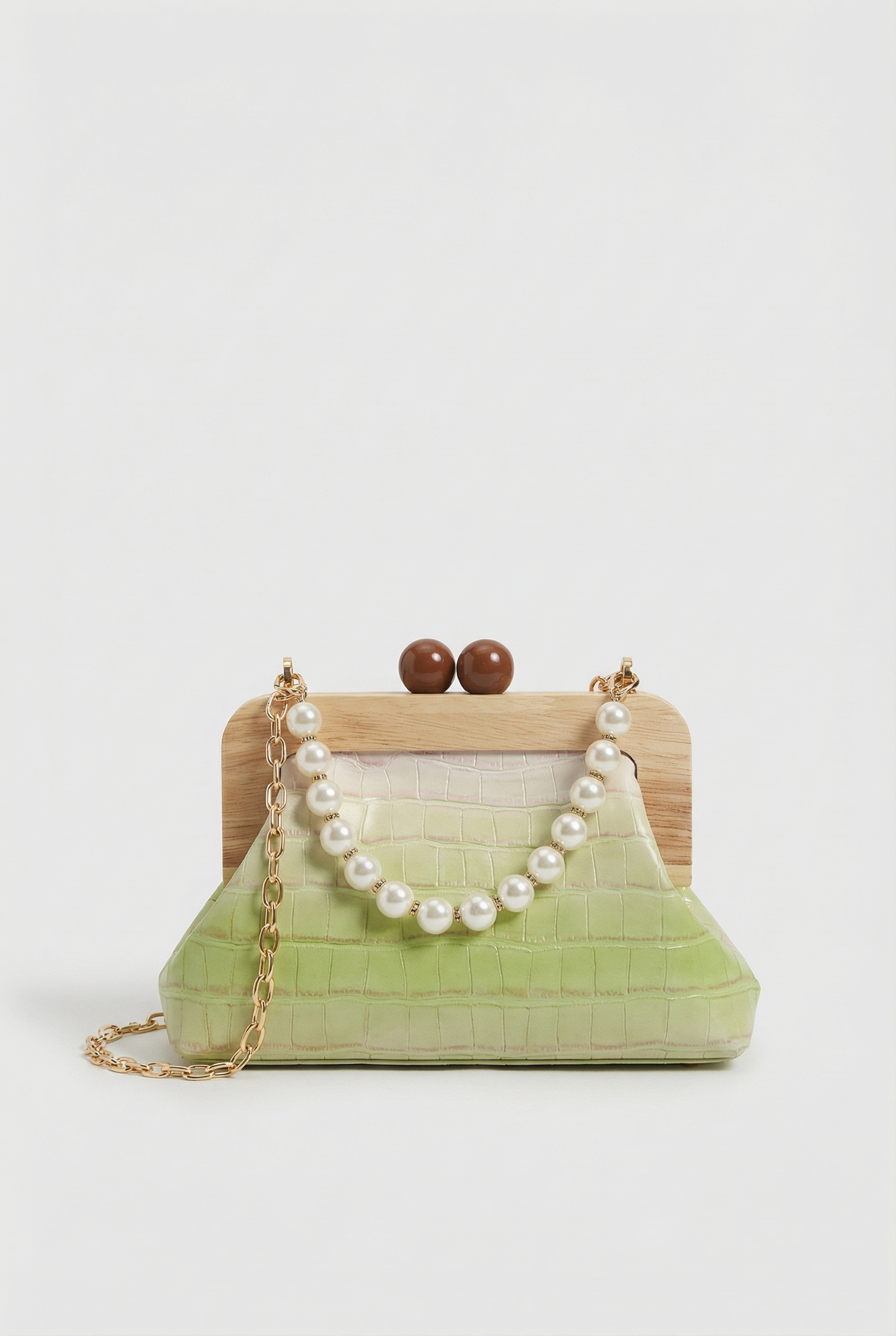 Florence Vintage Pearl Bag - Green