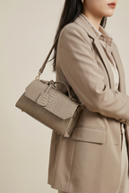 Windsor Structured Mini Satchel - Taupe