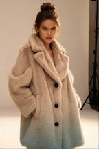 Beige Faux Fur Coat