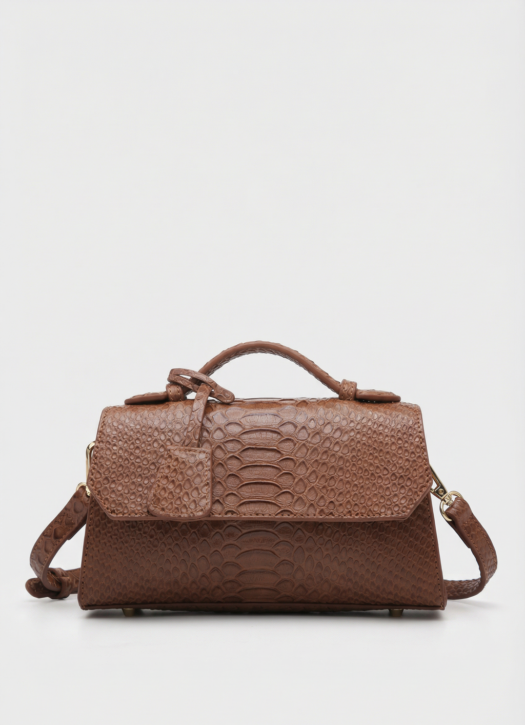 Windsor Structured Mini Satchel - Brown