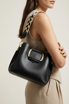 Camden Structured Bucket Bag - Black