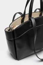 Hampton Canvas & Leather Weekender Tote - Black
