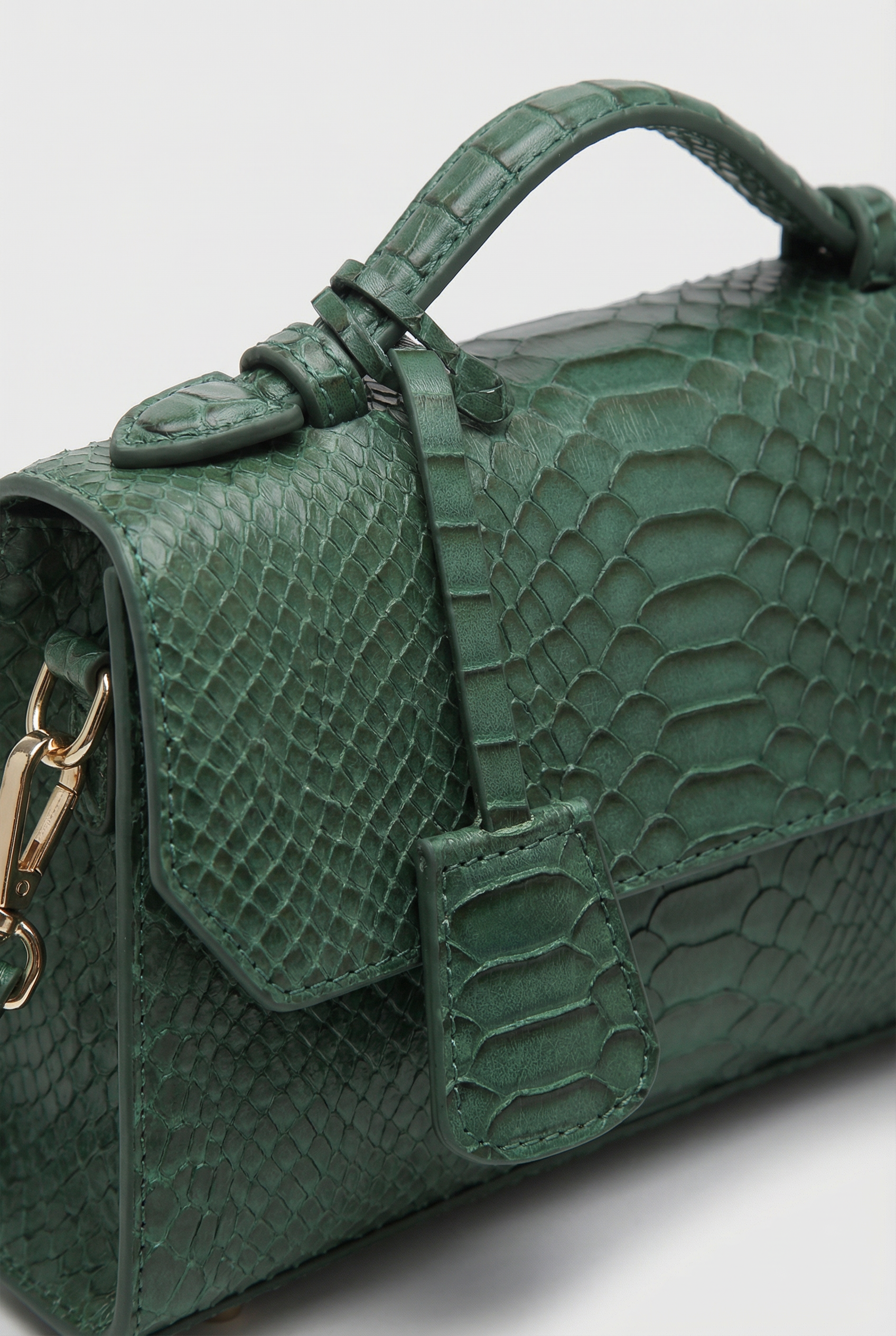 Windsor Structured Mini Satchel - Green