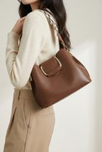 Camden Structured Bucket Bag - Brown