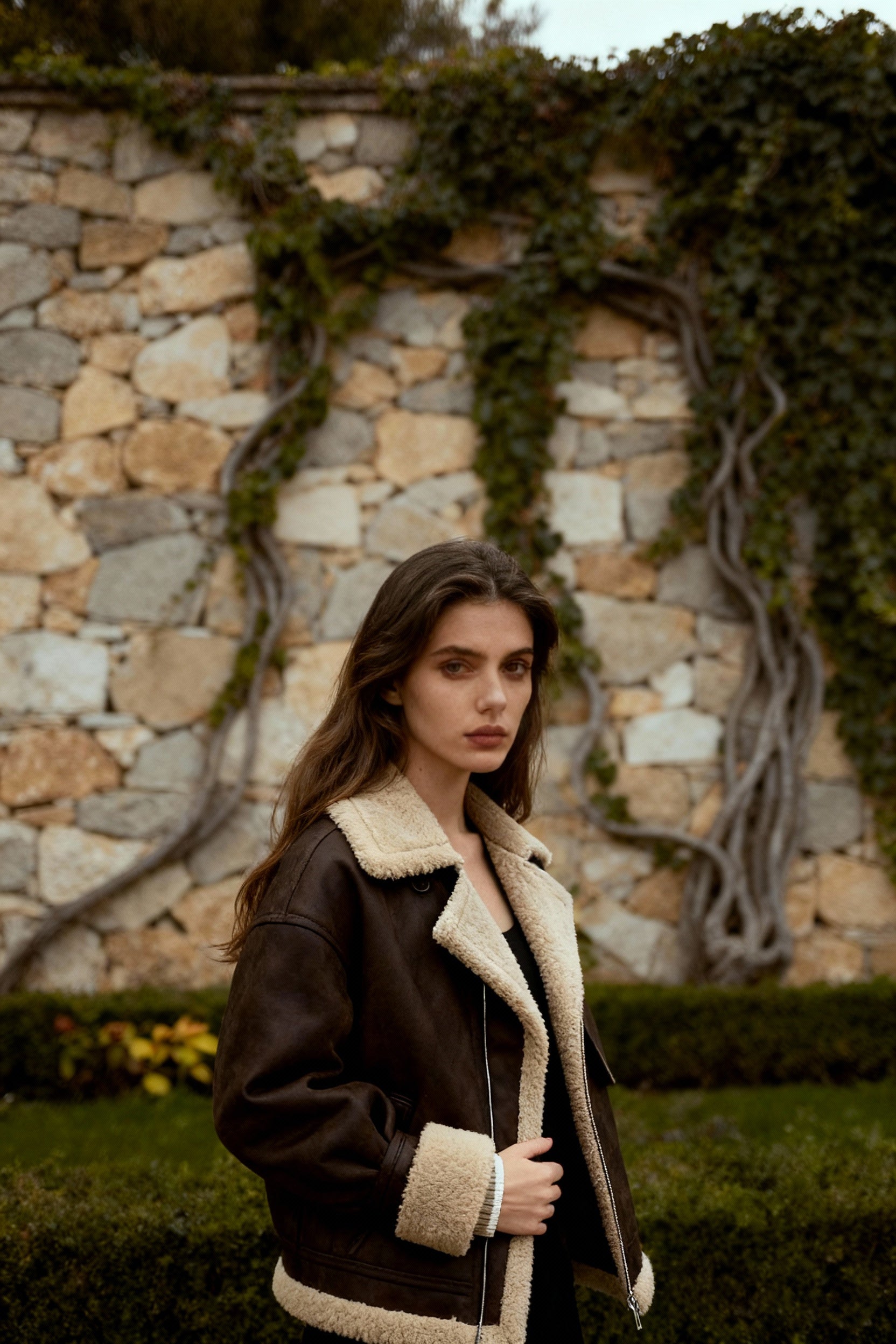 Loose Suede Lambswool Warm Vintage Jacket