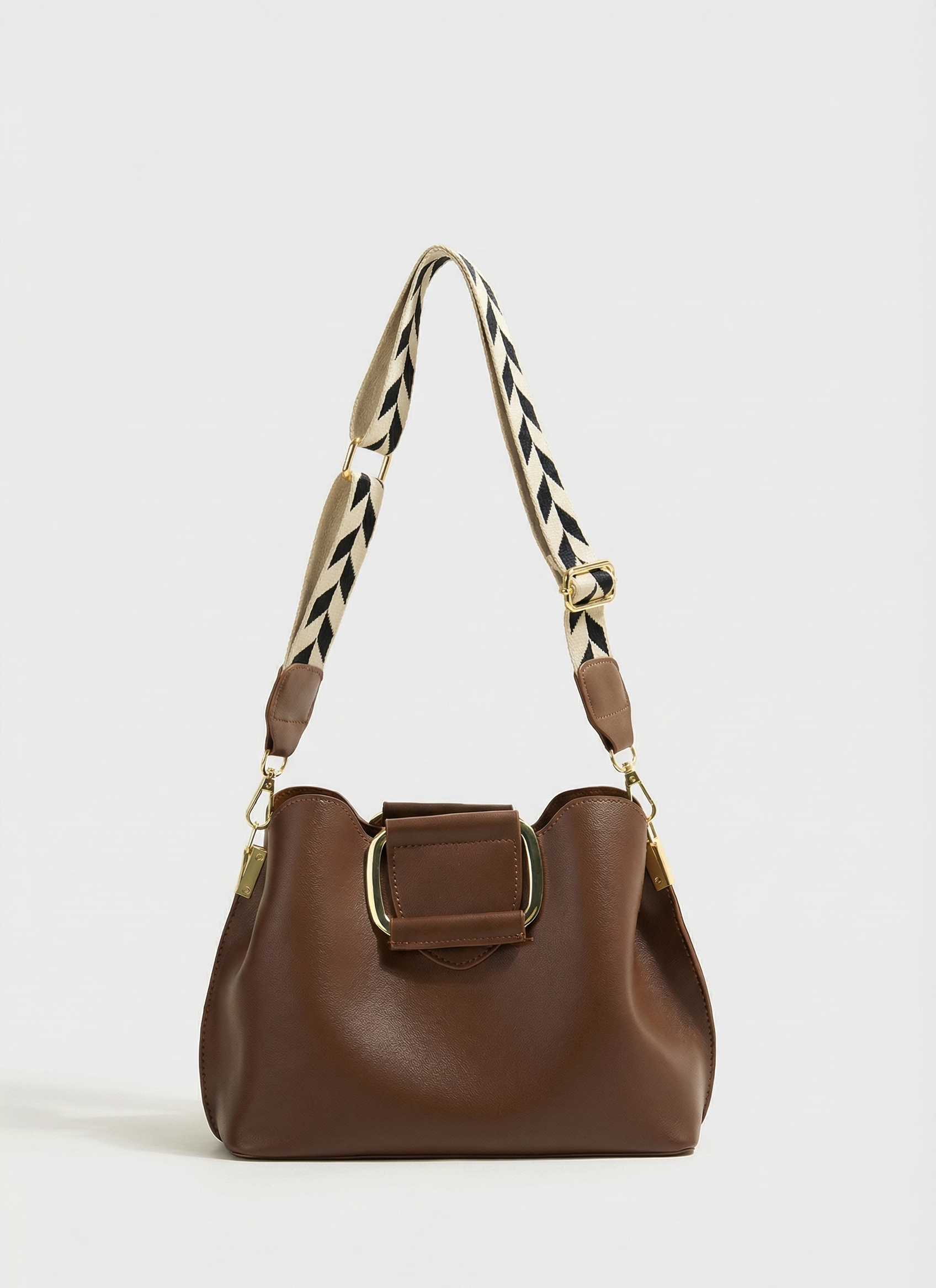 Camden Structured Bucket Bag - Brown