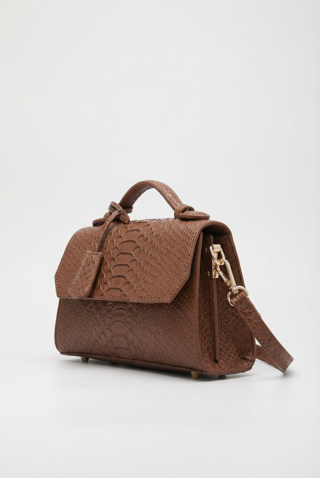 Windsor Structured Mini Satchel - Brown