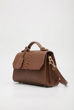 Windsor Structured Mini Satchel - Brown