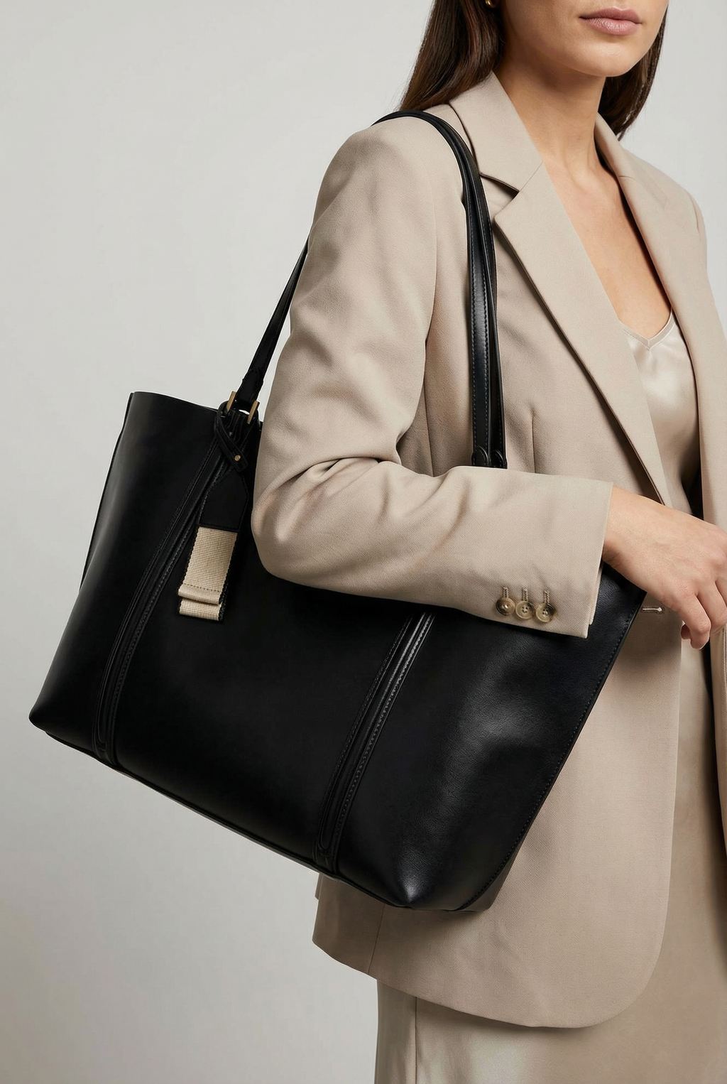 Oxford Large Capacity Work Tote - Black