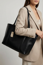 Oxford Large Capacity Work Tote - Black