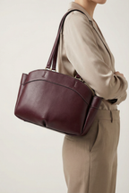 Hampton Canvas & Leather Weekender Tote - Dark Brown