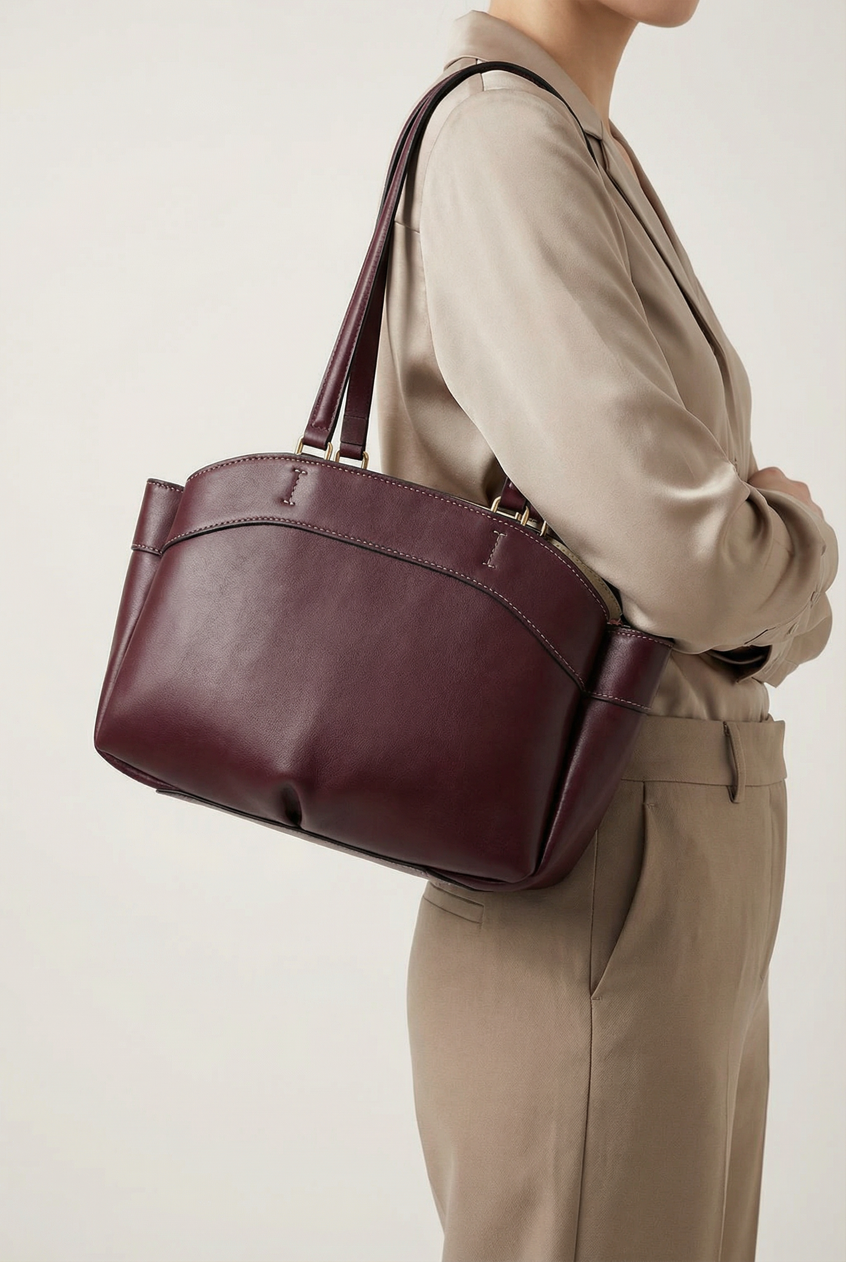 Hampton Canvas & Leather Weekender Tote - Dark Brown