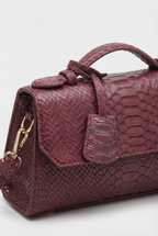 Windsor Structured Mini Satchel - Red