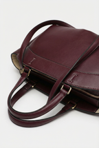 Hampton Canvas & Leather Weekender Tote - Dark Brown