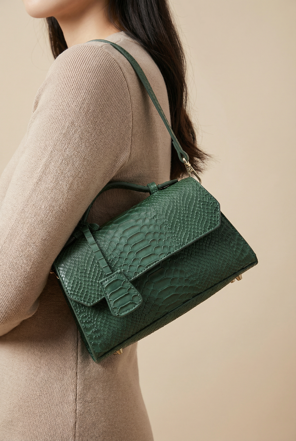 Windsor Structured Mini Satchel - Green