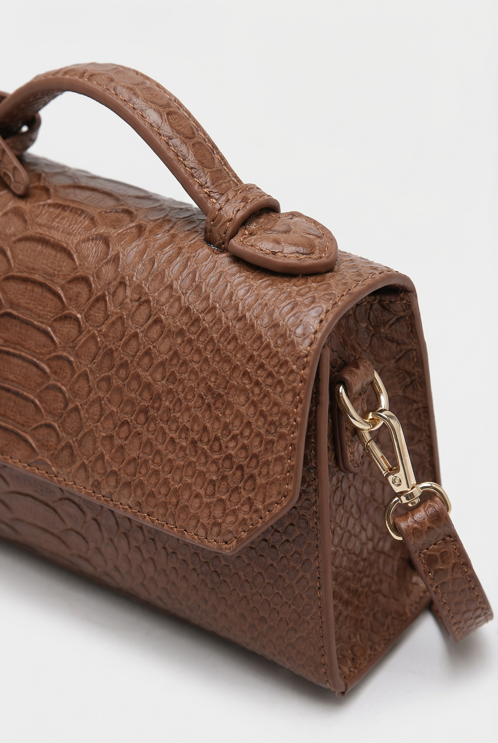 Windsor Structured Mini Satchel - Brown